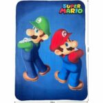 Plaid - MARIO BROS - Mario e Luigi - 100 x 140 cm - immagine 4