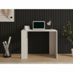 Scrivania da studio scandinava - COOL - Bianco - 90 x 70 x 50 cm - immagine 4