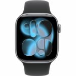 Apple Watch Series 11 GPS - 42 mm - Cassa in alluminio grigio siderale - Cinturino Sport nero - S/M - immagine 2