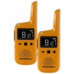 MOTOROLA TALKABOUT T72 Walkie Talkie - Giallo - Portata 8 km - PMR446 - 16 Canali - 121 Codici