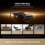 MOVA M50 ULTRA - Scopa e aspirapolvere per pavimenti - 22.000 Pa - Braccio robotico - Manico pieghevole ed estensibile - Lavaggio con spazzola immersiva 100°C - immagine 2