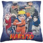 Cuscino bifacciale - Quadrato - NARUTO - Naruto e i suoi amici - Microfibra - 40 x 40 cm - immagine 2