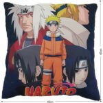 Cuscino bifacciale - Quadrato - NARUTO - Naruto e i suoi amici - Microfibra - 40 x 40 cm - immagine 4