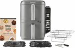Friggitrice ad aria NINJA - Doppia pila XL SL451EU - Capacità 9,5 l - 6 programmi di cottura - Sonda di temperatura - 2470 W - immagine 3