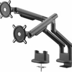 Supporto dinamico per monitor - ONE FOR ALL - VESA 100 - Doppio braccio - 13" e 32" - Carico massimo 8 kg - Altezza regolabile - Nero