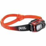 Lampada frontale multisport - PETZL - SWIFT RL - 1100 lumen - Fascia riflettente - Batteria ricaricabile - Arancione