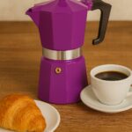 Caffettiera italiana - PEZZETTI - ITALEXPRESS - Alluminio - 6 tazze - Lilla