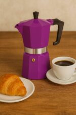 Caffettiera italiana - PEZZETTI - ITALEXPRESS - Alluminio - 6 tazze - Lilla