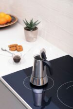 Caffettiera italiana - PEZZETTI - STEELEXPRESS - Acciaio inox - 10 tazze - Adatta a tutti i piani cottura, inclusa l'induzione - Argento - immagine 2