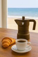 Caffettiera italiana - PEZZETTI - SOLIDEXPRESS - Alluminio - 3 tazze - Kaki - immagine 3