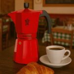 Caffettiera italiana - PEZZETTI - ITALEXPRESS - Alluminio - 6 tazze - Rossa