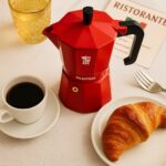 Caffettiera italiana - PEZZETTI - ITALEXPRESS - Alluminio - 6 tazze - Rossa - immagine 3