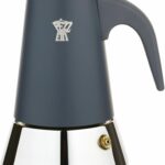 Caffettiera italiana - PEZZETTI - STEELEXPRESS - Acciaio inox - 10 tazze - Adatta a tutti i piani cottura, inclusa l'induzione - Blu