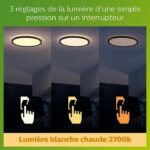 Philips Led SuperSlim - 15W - IP54 - Black - immagine 3