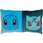 Cuscino bifacciale - Quadrato - POKEMON - Pikachu e Starter - Microfibra - 60 x 40 cm