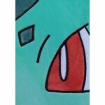 Cuscino 3D Premium - POKEMON - Volto di Bulbasaur - Microfibra - 40 cm - immagine 3