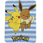 Plaid - POKEMON - Pikachu e Eevee - 100 x 140 cm - immagine 4