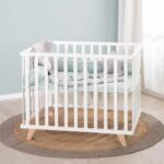 Box per bambini - ROBA - 75 x 100 cm - Include tappeto per box 'Lil Planet' verde satinato - Bianco - immagine 4