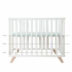 Box per bambini - ROBA - 75 x 100 cm - Include tappeto per box 'Lil Planet' verde satinato - Bianco - immagine 6