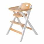 Seggiolone pieghevole - ROBA - FOLD UP SMART - Vassoio portapasti + cintura di sicurezza - Legno / Bianco