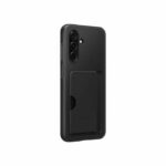 Cover posteriore con porta carte per Galaxy A26 5G, nera - immagine 2