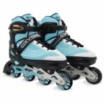Pattini in linea semi-morbidi regolabili In-line - taglia 38-41 - SKIDS CONTROL OXYGEN - OX794302