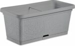 Fioriera STEFANPLAST NATURAL - 66 L - 80x40x34h cm - Grigio pietra