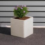 Vaso da fiori - STRATA - Quadrato - Banbury - Ø 30,5 cm x 30 cm H - Colore pietra - immagine 2