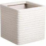 Vaso da fiori - STRATA - Quadrato - Banbury - Ø 30,5 cm x 30 cm H - Colore pietra