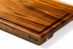 Tagliere antiscivolo - LIFESTYLE - Acacia - Con scanalatura e manico - 40 x 29 x 3 cm - immagine 4