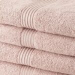 TODAY Set di 4 Asciugamani da Bagno 100% Cotone - 50x100 cm - Sand rose - immagine 2
