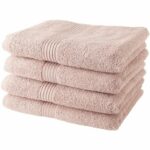 TODAY Set di 4 Asciugamani da Bagno 100% Cotone - 50x100 cm - Sand rose