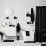 Set doccia - OGGI - UTILITY - Cestino, tappetino, tenda - Nero - immagine 2