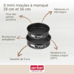 Set di 2 mini tortiere a cerniera - ZENKER - Special Mini - 16 e 18 cm - immagine 3
