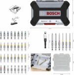 Punte per cacciavite - Bosch Professional - 2607017464 - 40 pezzi - Acciaio modificato S2 - Personalizzabili - immagine 3