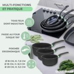 Set di 3 pentole in ceramica antiaderenti da 16, 18 e 20 cm Fackelmann Brandao - immagine 3