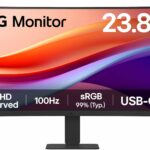 Monitor PC curvo - LG - 24" - FHD - 100Hz - Pannello VA - 5ms
