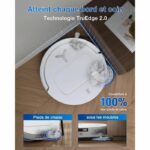 ECOVACS T50 OMNI WHite Gen2 - Robot aspirapolvere con dock - 21000Pa - Spazzola laterale estensibile e mocio - ZeroTangle 2.0 - immagine 2
