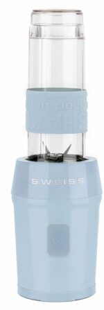 Mini frullatore - SVIZZERA - MOOV6 - 300 W - 570 ml - 2 bottiglie - Blu - immagine 2