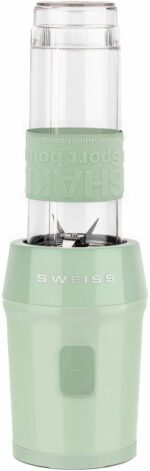 Mini-frullatore - SWEISS - MOOV7 - 300 W - 570 ml - 2 bottiglie - Verde - immagine 2