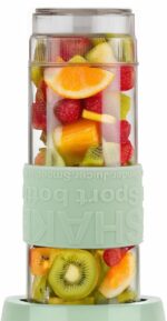 Mini-frullatore - SWEISS - MOOV7 - 300 W - 570 ml - 2 bottiglie - Verde - immagine 4