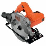 Sega circolare Black & Decker CS1250LK da 66 mm e 1250 W con laser, guida parallela e custodia per il trasporto