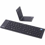 Tastiera wireless pieghevole - Computer, tablet, smartphone, TV - Tasti a forbice - BLUESTORK - KB-MINI-FOLD/FR - AZERTY - Nero