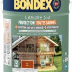 Tinta protettiva per esterni 2 in 1 - Teak - Finitura satinata - Protezione 12 anni - Tutte le stagioni - Bondex - 5L