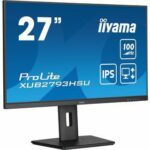 Monitor PC - IIYAMA - 27" - Full HD - 100Hz - Pannello IPS - 1ms - Supporto regolabile + perno - Prolite XUB2793HSU-B7