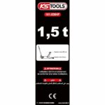 Cric idraulico - KS TOOLS - 161.0364F - Cric compatto in alluminio/acciaio - Sollevatore per auto da 1,5 tonnellate - immagine 4