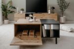 Tavolino da caffè - LONA - Rettangolare - Rovere artigianale / Nero - 100 x 46,5 x 55 cm - immagine 4