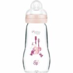 MAM BIB 1 ETA 'DI VETRO 260ml ROSE - immagine 2
