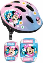 Set casco e gomitiere/ginocchiere Minnie Mouse - MN432507 - 50/56 cm