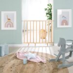 Cancelletto di sicurezza per bambini - ROBA - Per porte e scale - Da 62 a 106 cm - Legno naturale - immagine 2